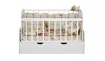 Детская автоматическая кроватка «Укачай-ка» 03 Белый